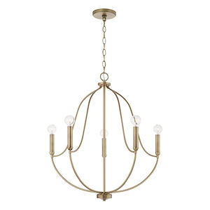 Madison - 5 Light Chandelier In Transitional Style-26.75 Inches Tall and 25 Inches Wide - 1117041