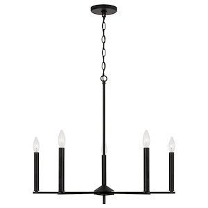 Portman - 5 Light Chandelier In Minimalistic Style-24 Inches Tall and 27.75 Inches Wide