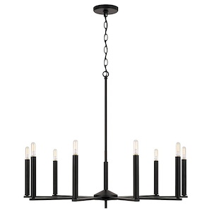 Portman - 9 Light Chandelier In Minimalistic Style-27 Inches Tall and 34 Inches Wide - 1288334