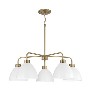 Ross - 5 Light Chandelier In Modern Style-9.5 Inches Tall and 30 Inches Wide - 1326527