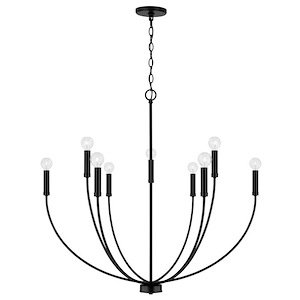 Ansley - 9 Light Chandelier In Contemporary Style-32.5 Inches Tall and 35.25 Inches Wide