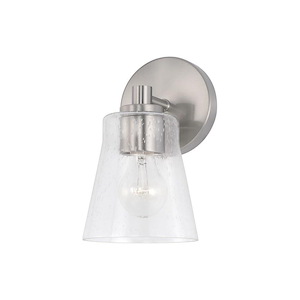 Baker - 1 Light Wall Sconce In Transitional Style-9.25 Inches Tall and 5.5 Inches Wide