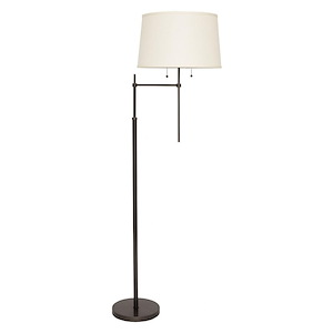 Averill - 2 Light Adjustable Floor Lamp-72 Inches Tall and 17 Inches Wide