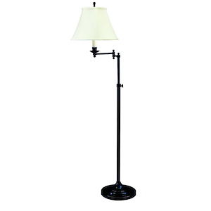 Club - 1 Light Adjustable Swing Arm Floor Lamp-45 Inches Tall and 19.5 Inches Wide - 1332599