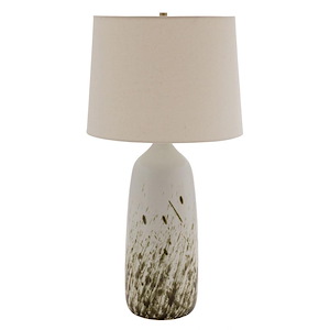 Scatchard - 1 Light Stoneware Table Lamp-31 Inches Tall and 15 Inches Wide