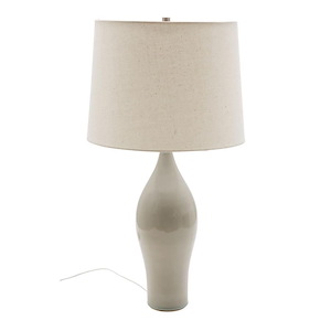 Scatchard - 1 Light Stoneware Table Lamp-27 Inches Tall and 15 Inches Wide - 670420
