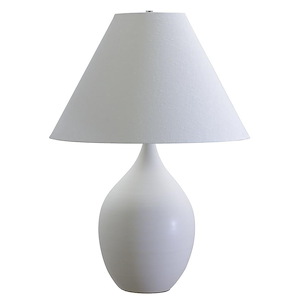 Scatchard - 1 Light Stoneware Table Lamp-28 Inches Tall and 20 Inches Wide - 929270