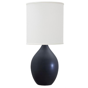 Scatchard - 1 Light Stoneware Table Lamp-30 Inches Tall and 13 Inches Wide