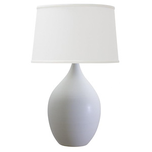 Scatchard - 1 Light Stoneware Table Lamp-24.5 Inches Tall and 16 Inches Wide