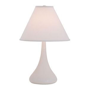 Scatchard - 1 Light Stoneware Table Lamp-23 Inches Tall and 15 Inches Wide