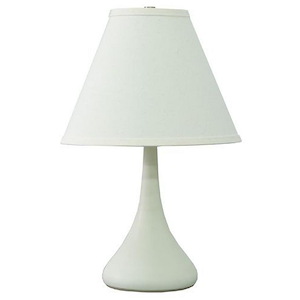 Scatchard - 1 Light Stoneware Table Lamp-19 Inches Tall and 12 Inches Wide