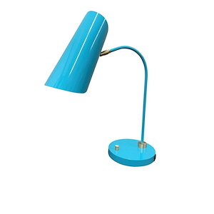Logan - 1 Light Table Lamp with USB -23 Inches Tall and 8 Inches Wide