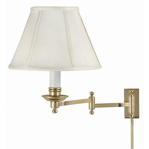 Library - 1 Light Wall Mount-13 Inches Tall and 10 Inches Wide