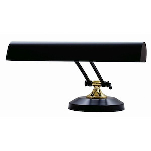 Upright - 2 Light Piano/Desk Lamp-8 Inches Tall and 14 Inches Wide