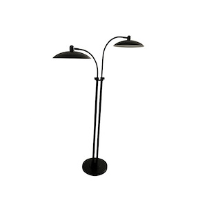Ridgeline - 9W 2 LED Floor Lamp-50 Inches Tall and 12 Inches Wide