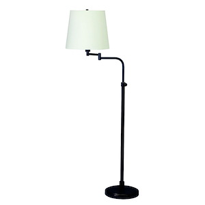 Townhouse - 1 Light Adjustable Swing Arm Floor Lamp-50 Inches Tall and 20 Inches Wide