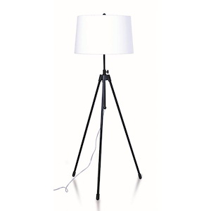 Tripod - 1 Light Adjustable Floor Lamp-60 Inches Tall and 18 Inches Wide