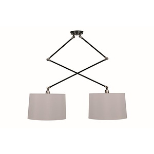 Uptown - 2 Light Adjustable Pendant-41 Inches Tall - 1099507