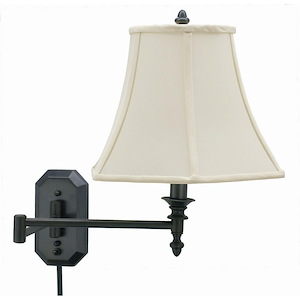 Decorative - 1 Light Swing Arm Wall Mount-16 Inches Tall and 12 Inches Wide