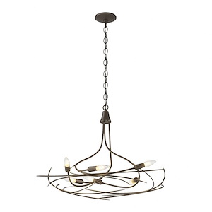 Wisp - 6 Light Chandelier-17.6 Inches Tall and 29.1 Inches Wide - 1275264