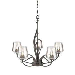 Flora - 5 Light Chandelier In Traditional Style-24.6 Inches Tall and 26.7 Inches Wide - 1045417
