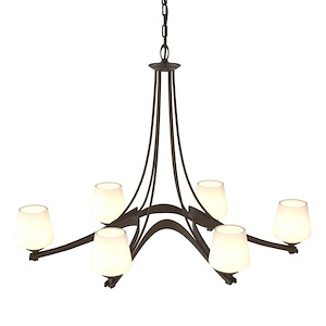 Ribbon - 6 Light Chandelier-27.8 Inches Tall and 24.5 Inches Wide - 1045428