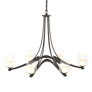 Ribbon - 6 Light Chandelier-27.8 Inches Tall and 24.5 Inches Wide - 1275271