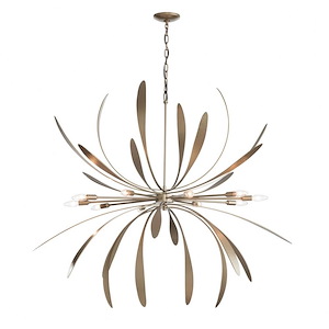 Dahlia - 10 Light Large Chandelier In Contemporary Style-40.8 Inches Tall and 48.9 Inches Wide