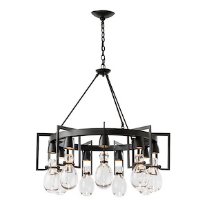 Apothecary - 9 Light Chandelier In Contemporary Style-35 Inches Tall and 34.9 Inches Wide