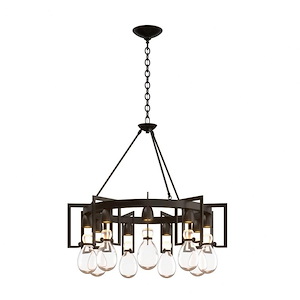 Apothecary - 9 Light Chandelier In Contemporary Style-35 Inches Tall and 34.9 Inches Wide