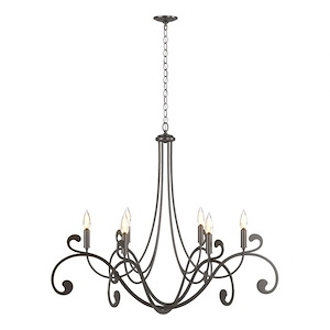 Bella - 6 Light Chandelier-26.7 Inches Tall and 32.9 Inches Wide - 1275277