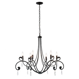 Stella - 6 Light Chandelier-28.9 Inches Tall and 32.9 Inches Wide