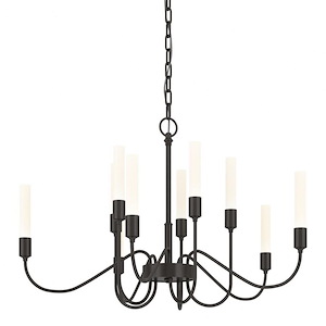 Lisse - 10 Light Chandelier In Contemporary Style-17.6 Inches Tall and 28.3 Inches Wide - 1275357