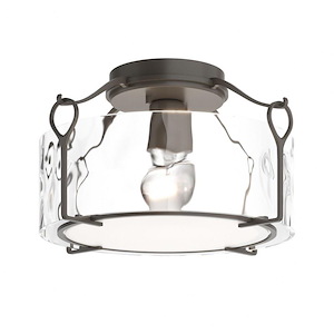 Bow - 1 Light Medium Semi-Flush Mount-7.3 Inches Tall and 13.2 Inches Wide