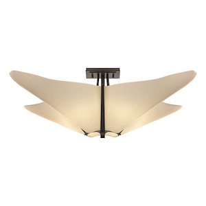 Kirigami - 4 Light Semi-Flush Mount In Contemporary Style-8.5 Inches Tall and 22.5 Inches Wide - 1275319