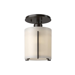 Exos - 1 Light Semi-Flush Mount In Contemporary Style-8.55 Inches Tall and 6 Inches Wide