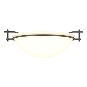 Moonband - 1 Light Semi-Flush Mount-4.5 Inches Tall and 11.4 Inches Wide