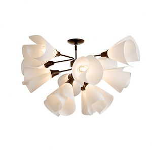 Mobius - 12 Light Semi-Flush Mount In Contemporary Style-21.1 Inches Tall and 38.1 Inches Wide - 1045465