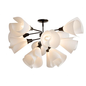 Mobius - 12 Light Semi-Flush Mount In Contemporary Style-21.1 Inches Tall and 38.1 Inches Wide