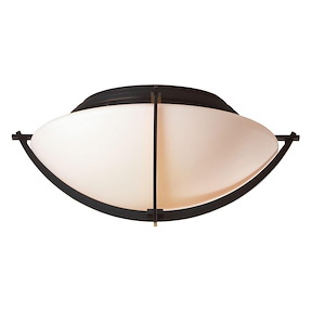 Compass - 2 Light Flush Mount-6.4 Inches Tall and 15.7 Inches Wide