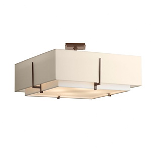 Exos - 4 Light Large Semi-Flush Mount In Contemporary Style-12.7 Inches Tall and 24.6 Inches Wide - 528858