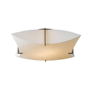 Bento - 2 Light Semi-Flush Mount In Contemporary Style-5.7 Inches Tall and 17.8 Inches Wide - 1045481