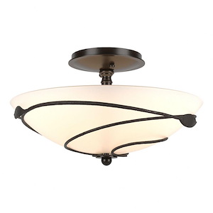 Leaf - 2 Light Semi-Flush Mount-8.2 Inches Tall and 13.5 Inches Wide - 1275405