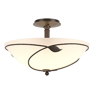 Leaf - 3 Light Large Semi-Flush Mount-11 Inches Tall and 16 Inches Wide - 1045485