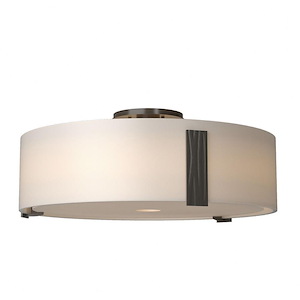 Impressions - 3 Light Large Semi-Flush Mount-7.2 Inches Tall and 18.4 Inches Wide
