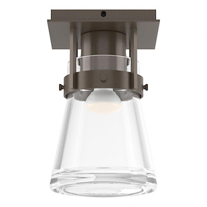 Erlenmeyer - 1 Light Semi-Flush Mount In Contemporary Style-9.8 Inches Tall and 6.1 Inches Wide