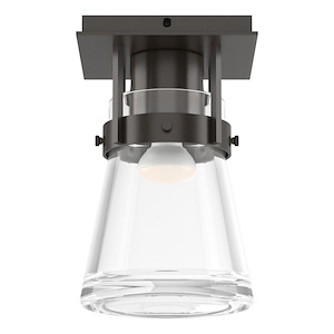 Erlenmeyer - 1 Light Semi-Flush Mount In Contemporary Style-9.8 Inches Tall and 6.1 Inches Wide - 1275350