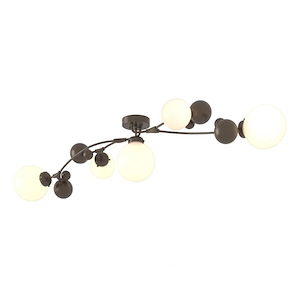 Sprig - 5 Light Semi-Flush Mount In Contemporary Style-11.3 Inches Tall and 21 Inches Wide