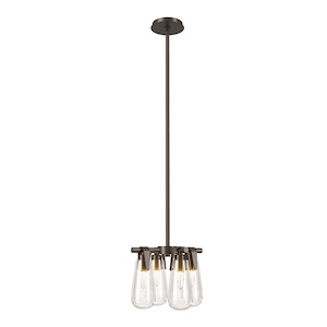 Eos - 4 Light Pendant In Contemporary Style-8.7 Inches Tall and 11.6 Inches Wide - 1275376
