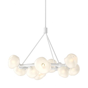 Ume - 9 Light Ring Pendant In Contemporary Style-21.2 Inches Tall and 32 Inches Wide
